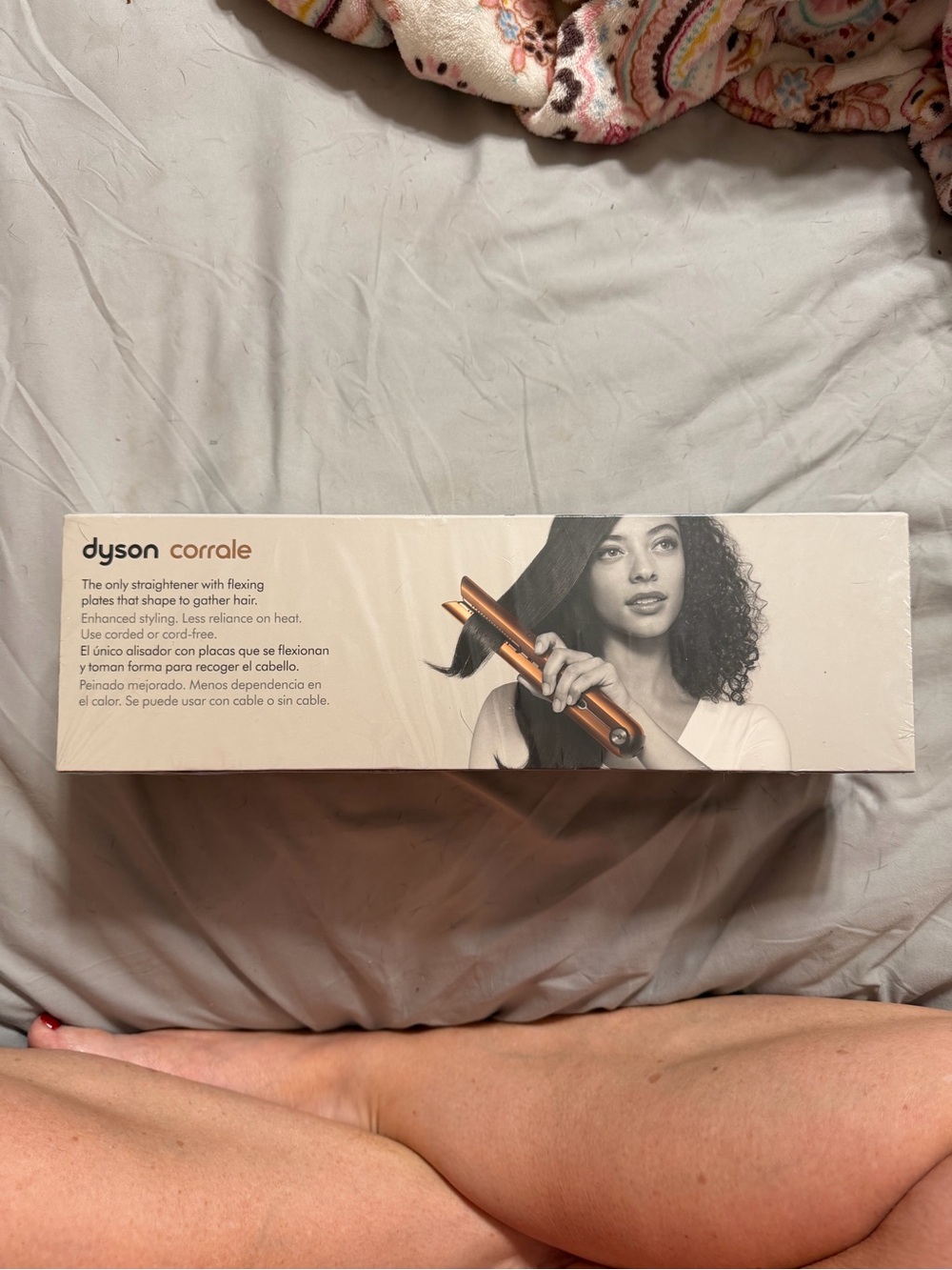 Dyson Corrale Hair Straightener in White with Copper Accents - Picture 4 of 4